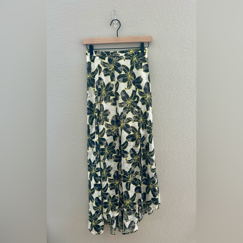 Topshop long floral skirt